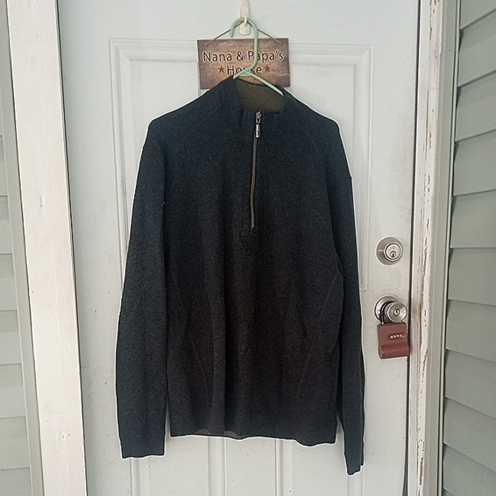 Men's Extra Large Reversible Tommy Bahama Quarter Zip